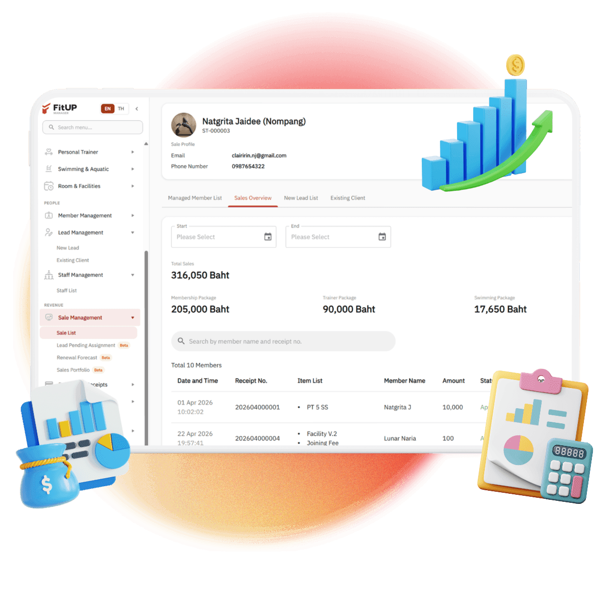 FitUP Sales — ระบบจัดการลูกค้า และ Sales Pipeline